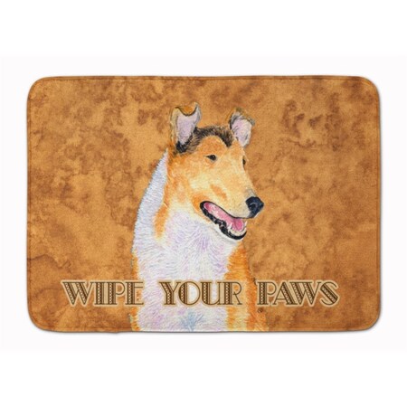 Carolines Treasures Collie Smooth Wipe your Paws Machine Washable Memory Foam Mat SS4903RUG
